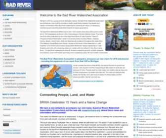 Badriverwatershed.org(The Bad River Watershed Association) Screenshot