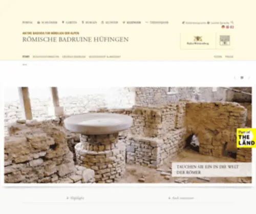 Badruine-Huefingen.de(Römische) Screenshot