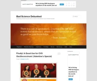 Badsciencedebunked.com(Bad Science Debunked) Screenshot