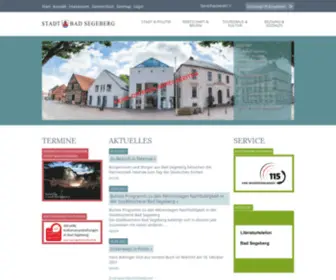 Badsegeberg.de(Stadt Bad Segeberg) Screenshot