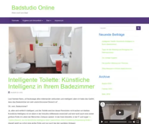 Badstudio-Online.de(Sanitär shop) Screenshot