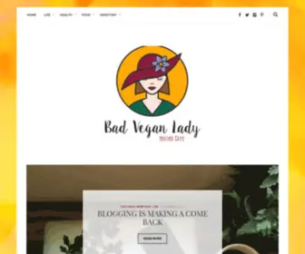 Badveganlady.com(Bad Vegan Lady) Screenshot