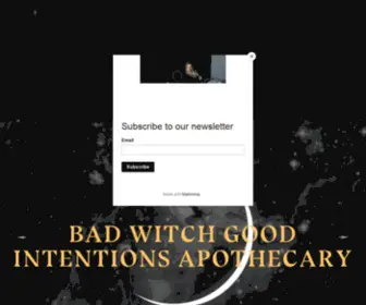 Badwitchgoodintentions.com(For the intentionally curious) Screenshot