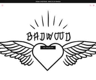Badwoodx.com(Los Angeles artist Nat Wood) Screenshot