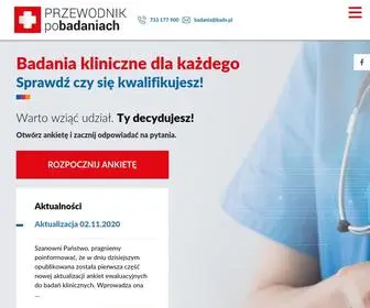 Badx.pl(Przewodnik po badaniach) Screenshot