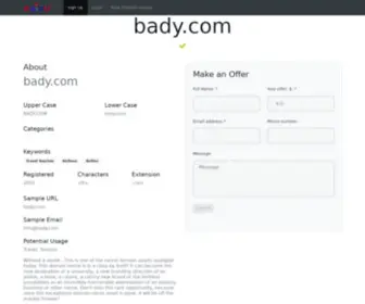 Bady.com(Check out our sponsor) Screenshot