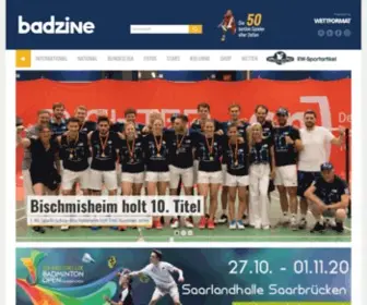 Badzine.de(Das Badminton Online) Screenshot