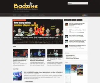 Badzine.net(The World's #1 Badminton Webzine) Screenshot