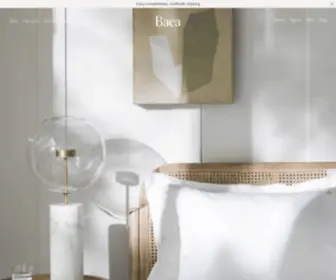 Baea.com(Contemporary Bedding and Homeware) Screenshot