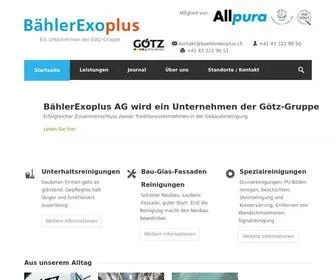 Baehlerexoplus.ch(Bähler Exoplus) Screenshot