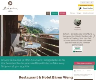 Baeren-Wengen.ch(Hotel) Screenshot