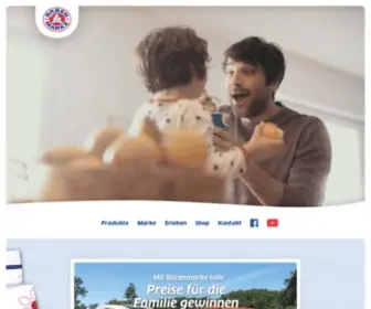 Baerenmarke.de(Bärenmarke versorgt Familien mit dem Besten der Milch) Screenshot