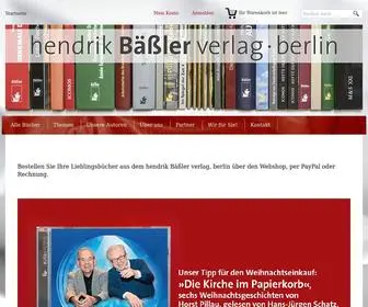 Baesslerverlag.de(Hendrik Bäßler verlag) Screenshot