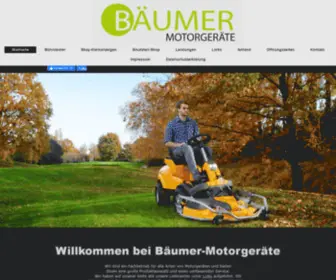 Baeumer-Motorgeraete.de(Motorgeräte Bäumer Inh) Screenshot