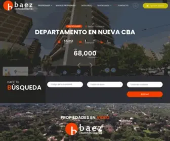 Baezinmobiliaria.com(Inmobiliaria Baez) Screenshot