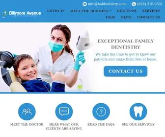 Bafdentistry.com(Biltmore Avenue Family Dentistry) Screenshot