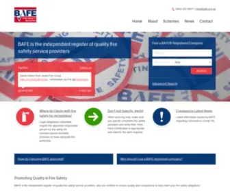 Bafe.org.uk(Fire Alarm) Screenshot