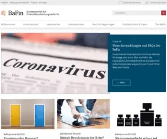 Bafin.de(Startseite) Screenshot