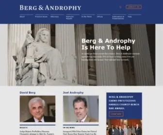 Bafirm.com(Berg & Androphy) Screenshot