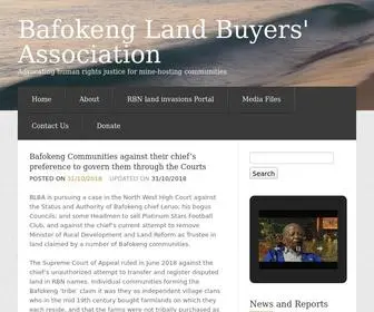 Bafokeng-Landbuyers.org(Bafokeng Land Buyers' Association) Screenshot