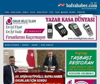 Bafrahaber.com(Bafra'nın) Screenshot