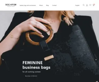 Bag-Affair.com(Feminine business bags from women for working women) Screenshot