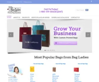 Bag-Ladies.com(Promotional Bags) Screenshot