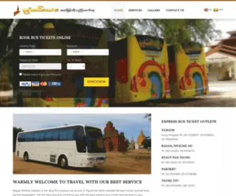 Baganminthar.com(Bagan Minthar Express) Screenshot