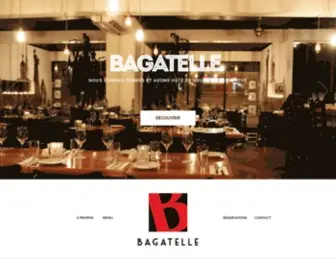 Bagatellebistro.com(BISTRO & APPORTEZ VOTRE VIN) Screenshot