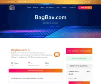 Bagbax.com(FOR SALE) Screenshot