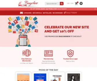 Bagchee.com(The World's Largest Store for Indian Books) Screenshot