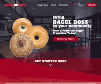 Bagelfranchise.com(Bring BAGEL BOSS to your community) Screenshot