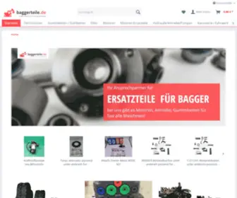 Baggerteile.de(Shop für Ersatzteile Baumaschinen) Screenshot