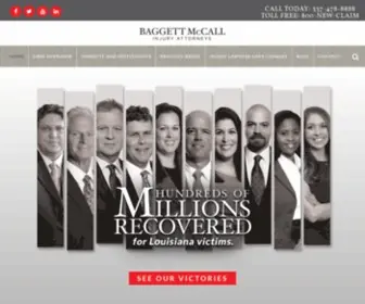 Baggettmccall.com(Lake Charles Attorneys) Screenshot