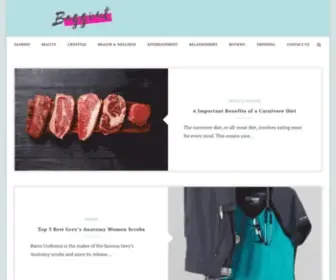 Baggout.com(Online Lifestyle Magazine for Urban Women) Screenshot