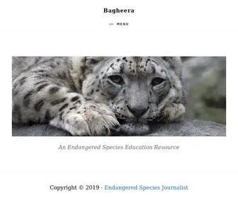 Bagheera.com(Endangered Species Education Resource) Screenshot