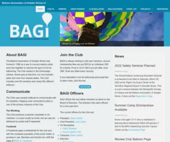 Bagiballoon.org(Balloon Association of Greater Illinois) Screenshot