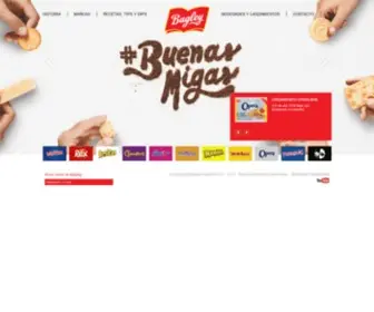 Bagley.com.ar(Bienvenidos al sitio de Bagley. La mayor empresa de galletas de América del Sur) Screenshot