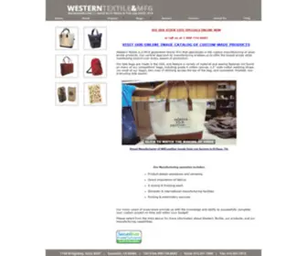 Bagmakers.com(Custom Bag Manufacturing by Western Textile) Screenshot