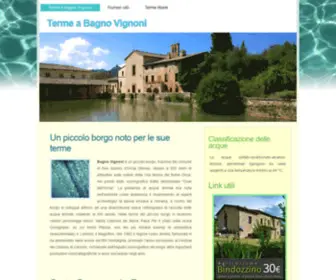Bagnovignoni-Terme.net(Terme a Bagno Vignoni) Screenshot