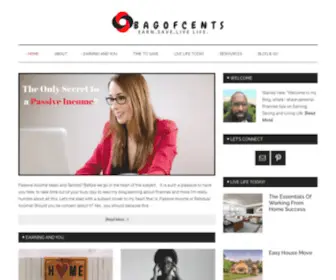 Bagofcents.com(Earn, Save, Live Life) Screenshot
