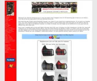 Bagpipecovers.com(For all your bagpipe covers and extras) Screenshot