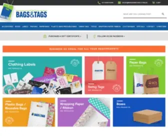 Bagsandtags.com.au(Bags and Tags) Screenshot