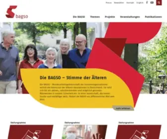 Bagso.de(Interessenvertretung der Senioren) Screenshot
