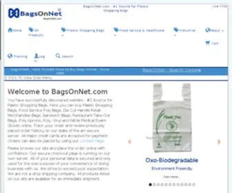 Bagsonnet.com(#1 Source for Plastic Shopping Bags) Screenshot