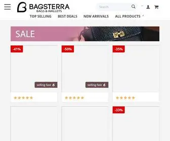 Bagsterra.com(Online Shopping for Fashion Bags & Wallets for Men & Women with Free Worldwide Shipping) Screenshot