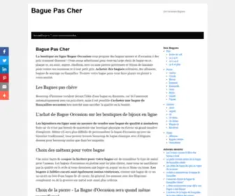 Bagueoccasion.fr(Bague Pas Cher) Screenshot