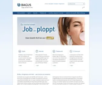 Bagus-GMBH.de(Optik, Akustik, Pädakustik und Cochlear Implant Centrum) Screenshot