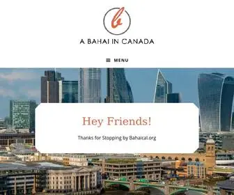 Bahaical.org(Run by A Bahai in Canada Sharing Business) Screenshot