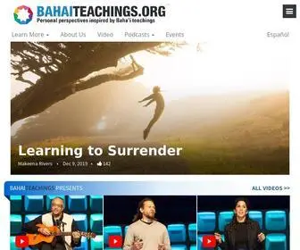 Bahaiteachings.org(Personal perspectives inspired by Baha'i teachings) Screenshot